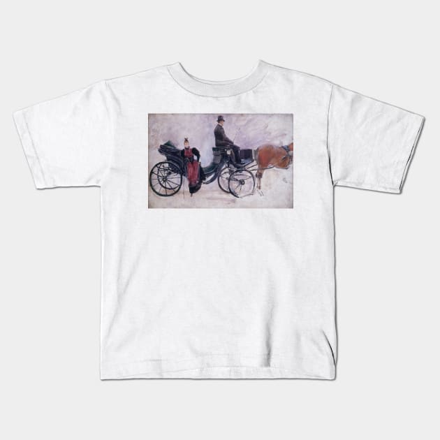 La Victoria by Jean Beraud Kids T-Shirt by Classic Art Stall